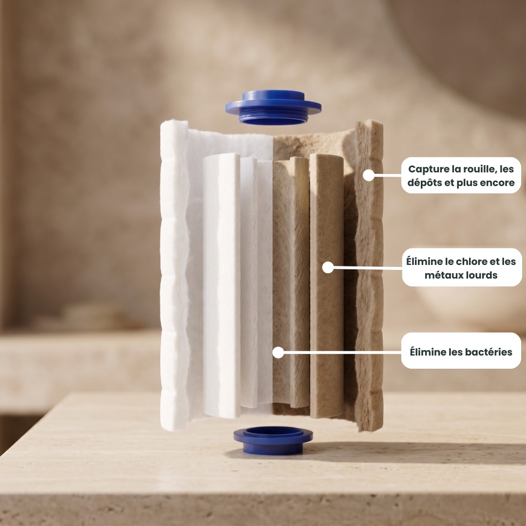 AquaPure™ — Pommeau de douche filtrant